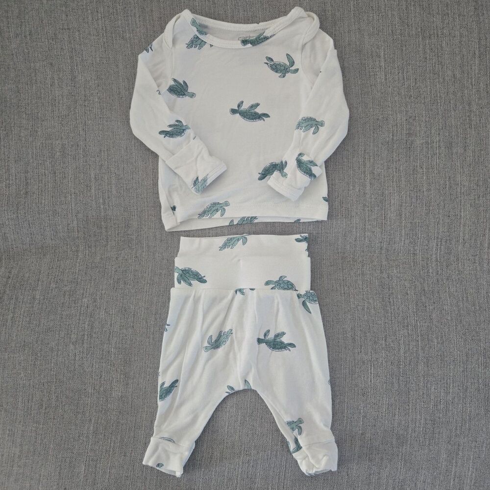 Carter’s Just One You Newborn Sea Turtle 2‑Piece Set | Top & Pants | EcoVero